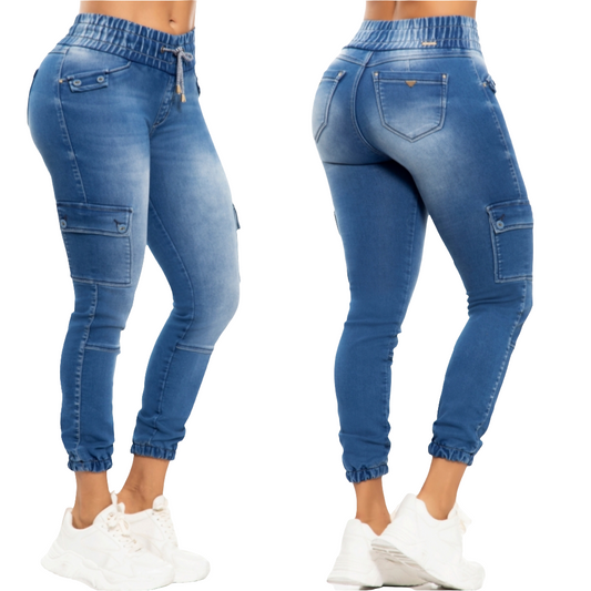 JEAN COLOMBIANO TIPO JOGGER E-0643